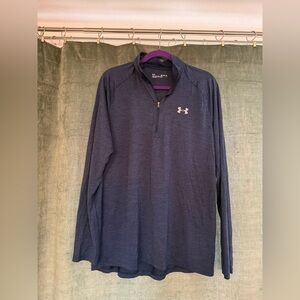 Under Armour Men's Navy Long Sleeve Quarter Zip